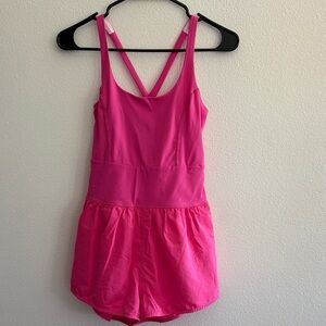 TCEC Light Pink Mesh Fabric ROMPER